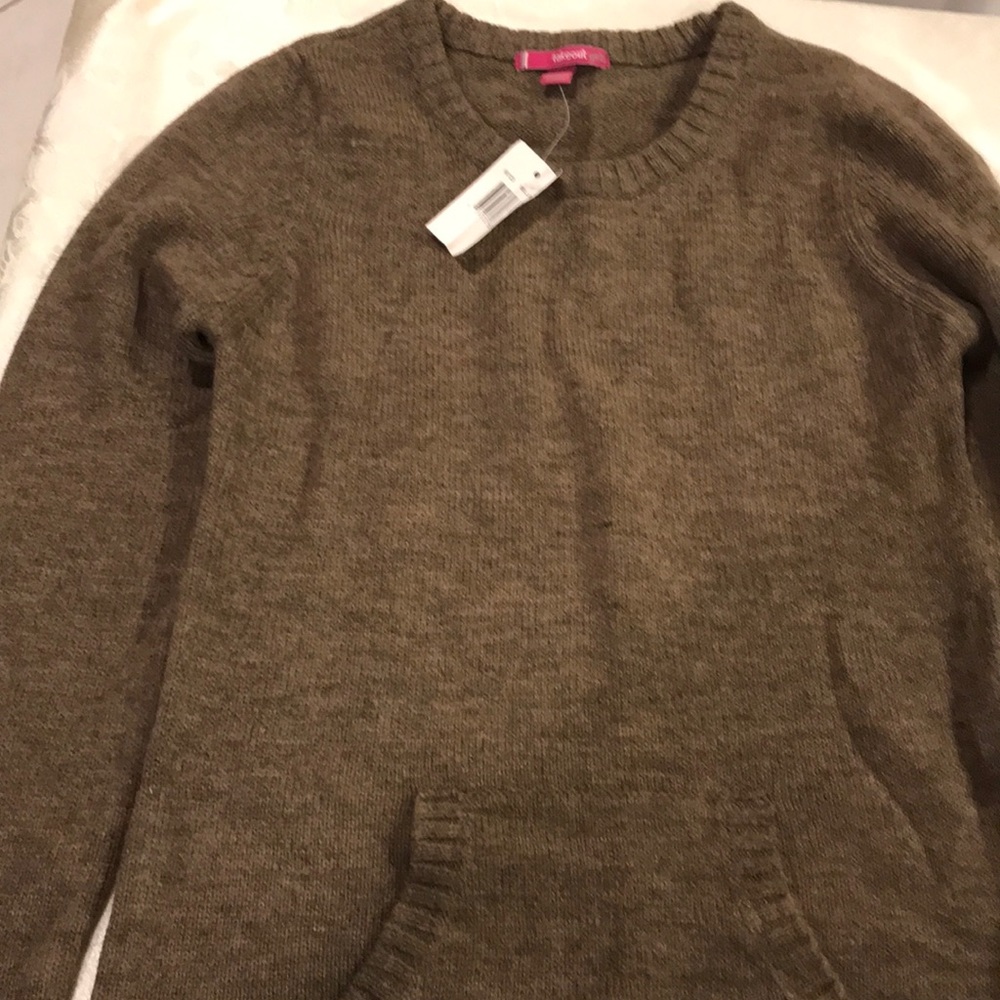 Taupe Girls Pullover Sweater XL